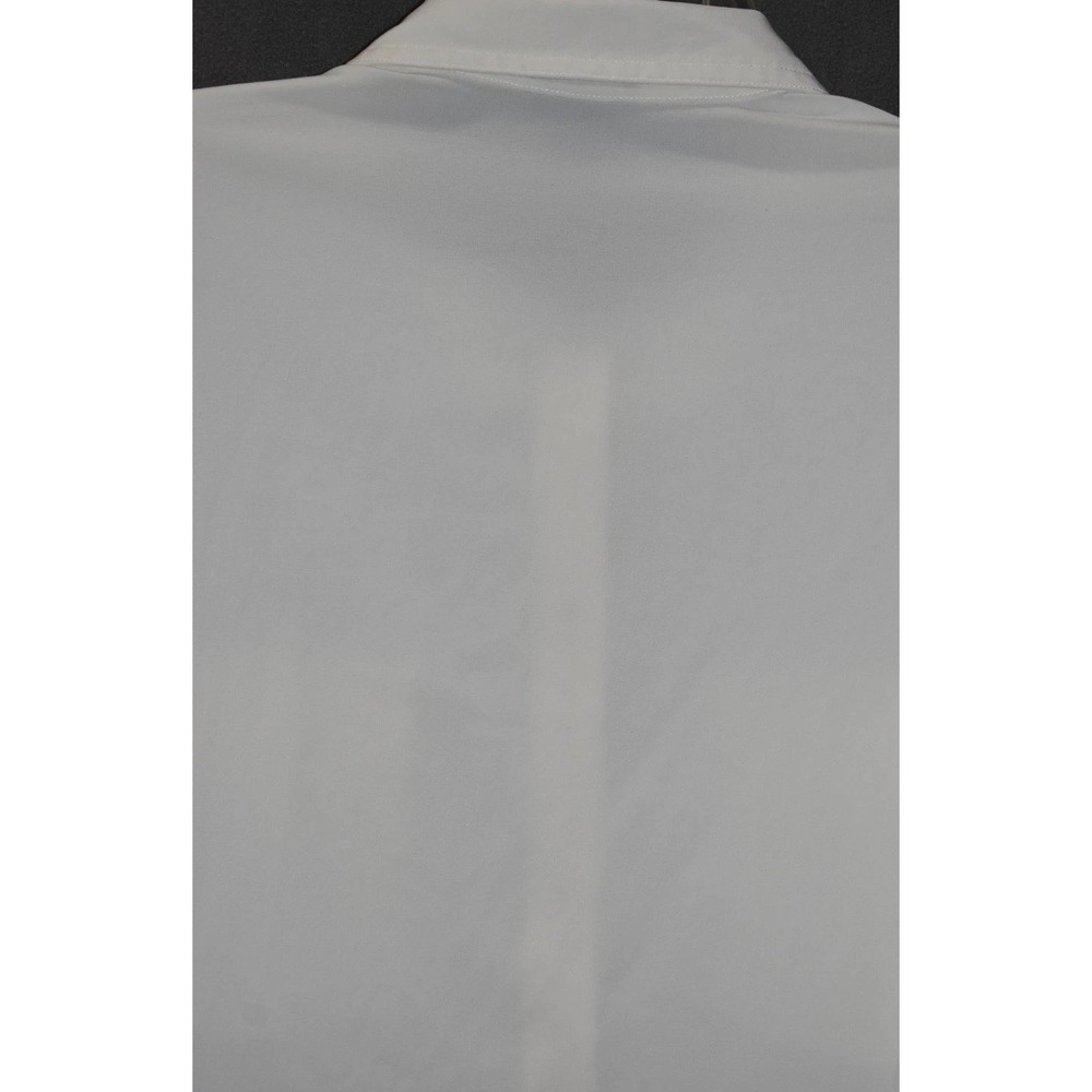 Eddie Bauer XL Women Departure Shirt Ivory Roll Tab Sleeve Button Up Stretch - Picture 13 of 16